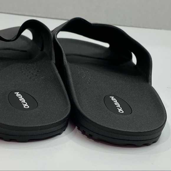 Okabashi Women’s Black Sandals Slides Sz Large New - Picture 4 of 10